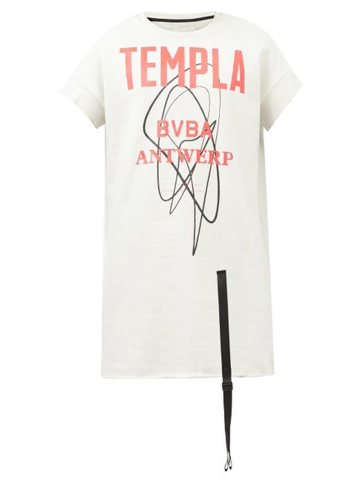 Templa - Palla Logo-print Cotton-jersey T-shirt - Mens - White