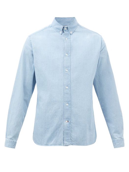 Oliver Spencer - Brook Organic-cotton Shirt - Mens - Blue