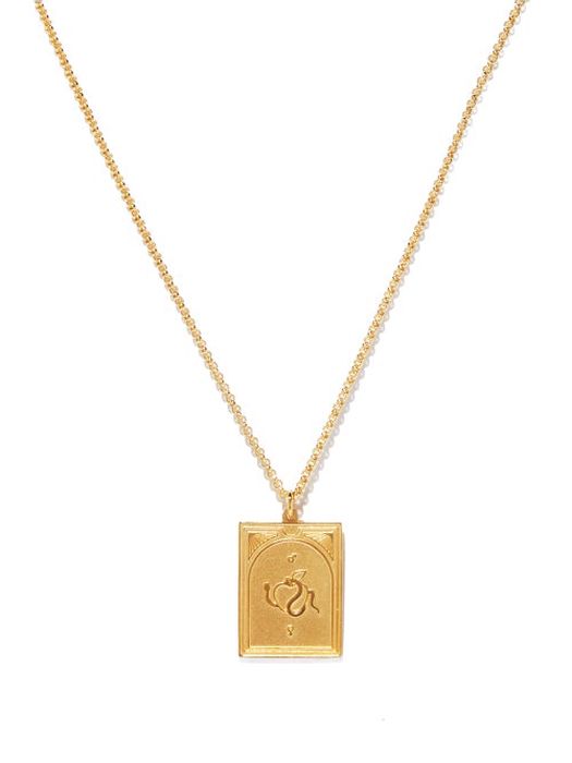 Tom Wood - Tarot Lovers 9kt Gold-plated Silver Necklace - Mens - Gold