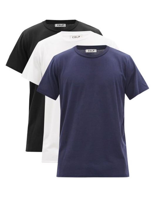 CDLP - Pack Of Three Lyocell-blend Jersey T-shirts - Mens - Multi