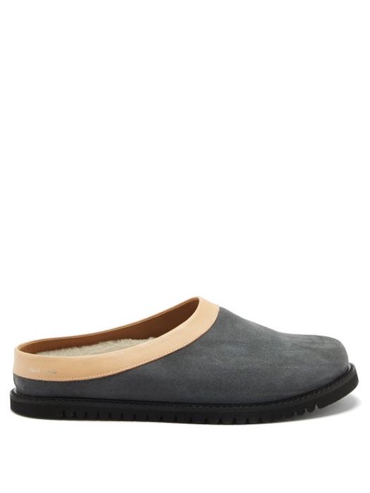Paul Smith - Mauro Suede Slippers - Mens - Grey