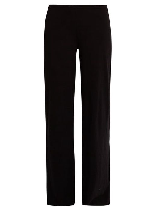Skin - Double-layer Pima-cotton Pyjama Trousers - Womens - Black