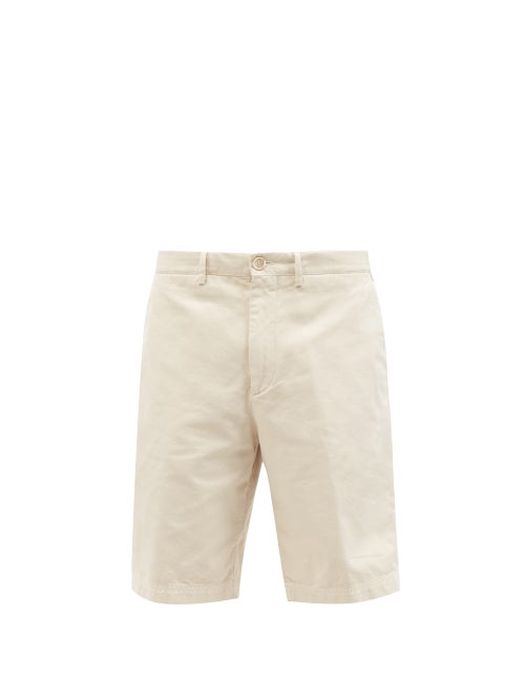 Brunello Cucinelli - Cotton-twill Bermuda Shorts - Mens - Cream