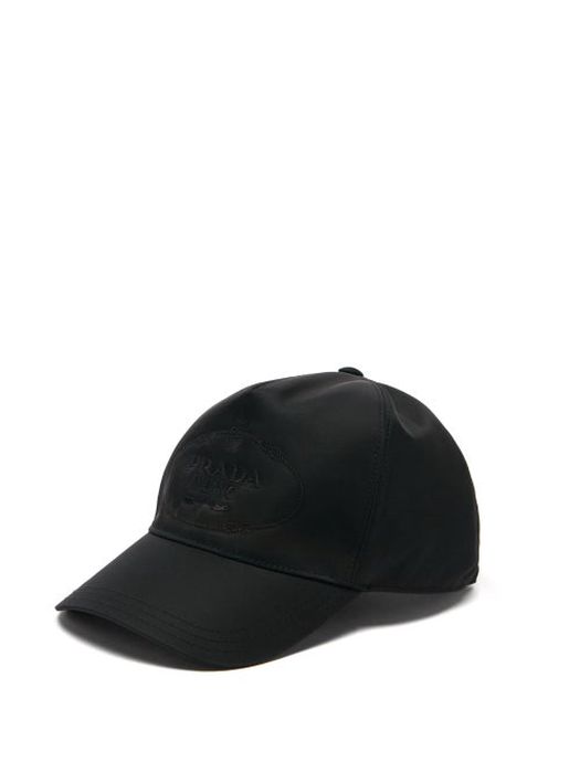 Prada - Logo-embroidered Re-nylon Baseball Cap - Mens - Black