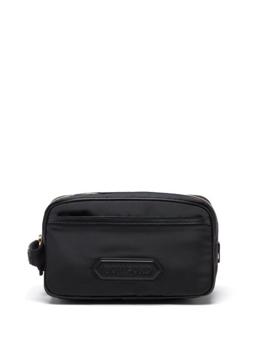 Tom Ford - Leather-trim Shell Wash Bag - Mens - Black