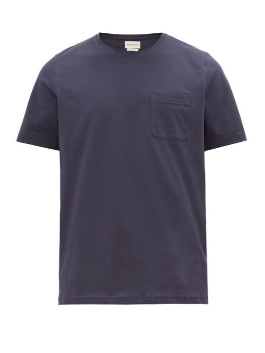 Oliver Spencer - Oli Organic-cotton Jersey T-shirt - Mens - Navy