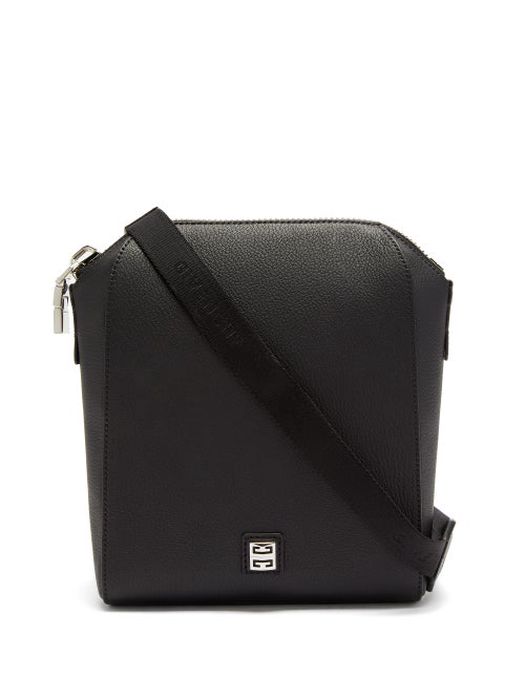 Givenchy - Antigona Grained-leather Messenger Bag - Mens - Black