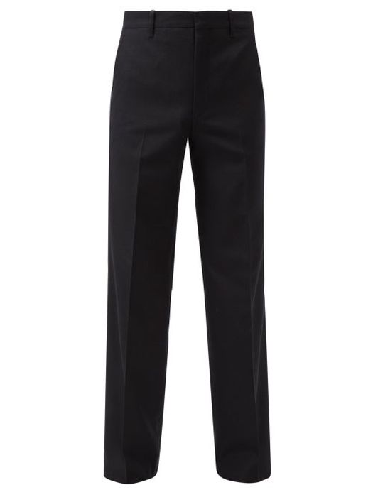 Prada - Technical-blend Twill Wide-leg Trousers - Mens - Black