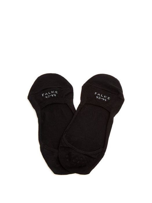 Falke - Cool 24/7 Invisible Cotton-blend Liner Socks - Mens - Black