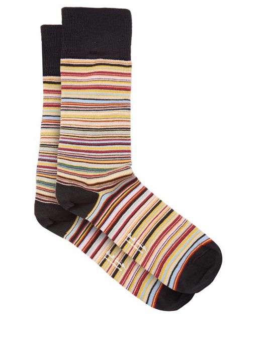 Paul Smith - Signature Stripe Cotton-blend Socks - Mens - Multi