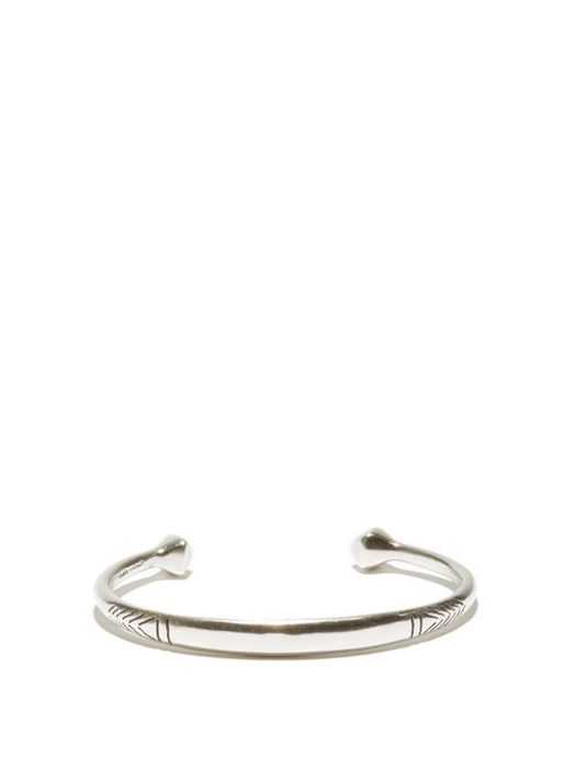 Isabel Marant - Summer Drive Engraved Cuff - Mens - Silver