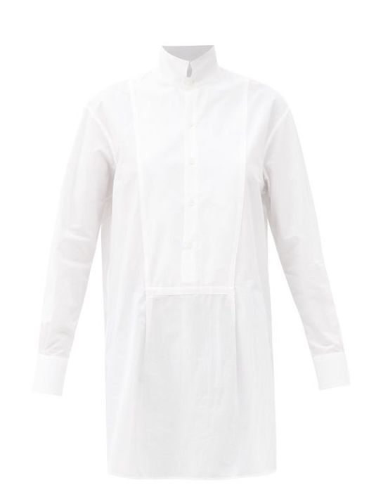 Bourrienne Paris X - Vii Muse Cotton-poplin Longline Shirt - Womens - White