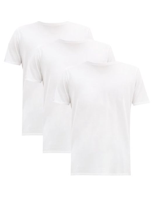 CDLP - Pack Of Three Lyocell-blend Jersey T-shirts - Mens - White