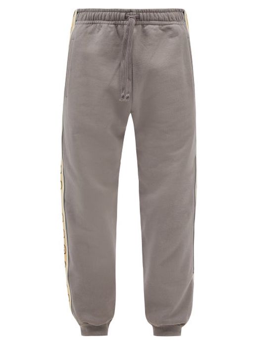Gucci - GG-logo Cotton-jersey Track Pants - Mens - Grey