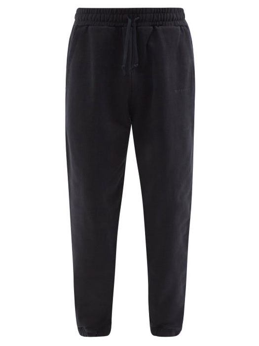 CDLP - Embroidered Recycled Organic Cotton Track Pants - Mens - Black