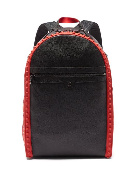 Christian Louboutin - Backparis Rubber And Leather Backpack - Mens - Black