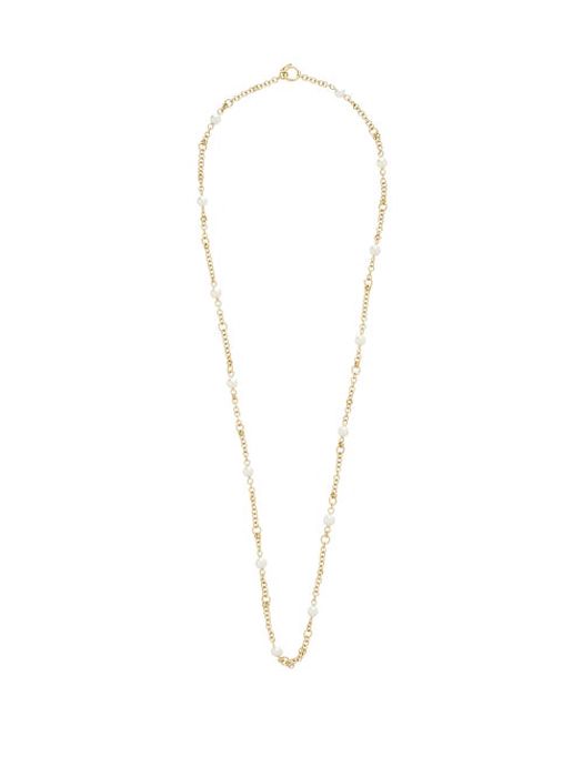 Spinelli Kilcollin - Akoya Gravity Pearl & 18kt Gold Chain Necklace - Womens - Pearl