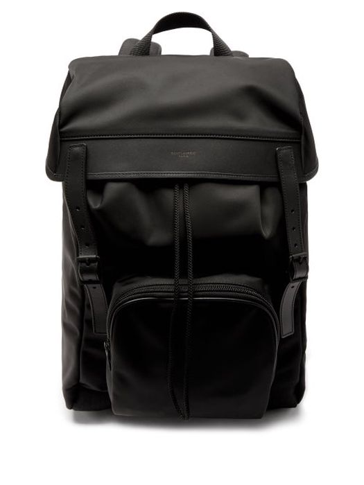 Saint Laurent - City Canvas Backpack - Mens - Black