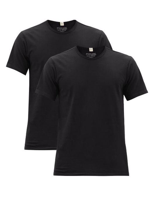 Lady White Co. - Our Pack Of Two Cotton-jersey T-shirts - Mens - Black