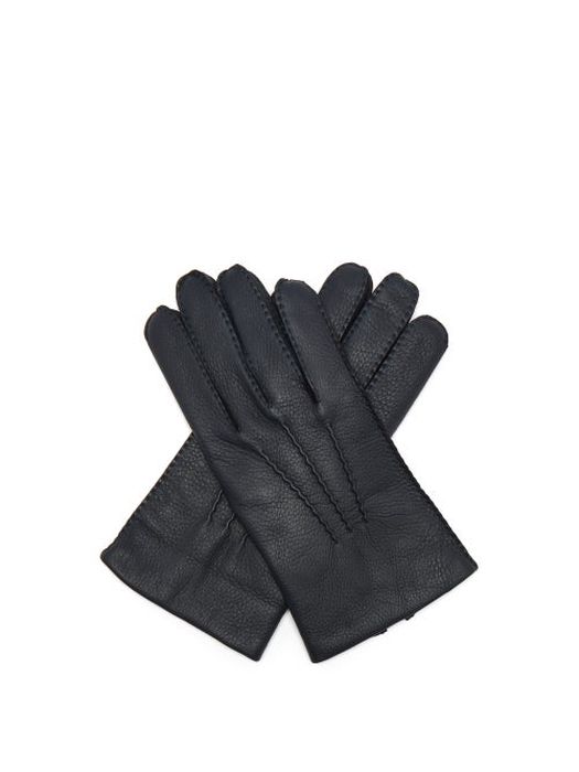 Dents - Cambridge Leather Gloves - Mens - Navy