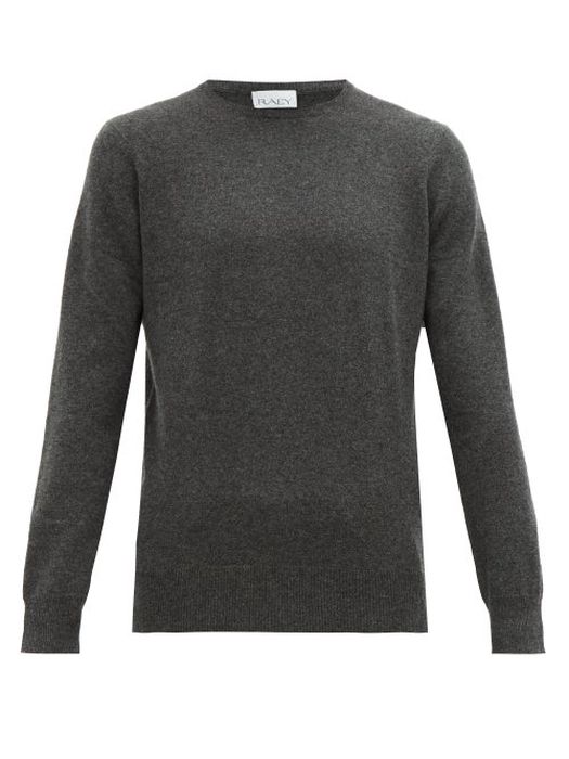 Raey - Slim-fit Crew-neck Cashmere Sweater - Mens - Charcoal