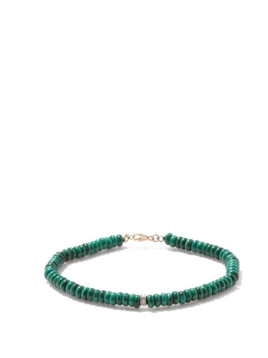 Mateo - Diamond, Malachite & 14kt Gold Bracelet - Womens - Green