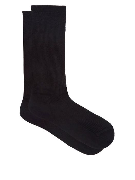 Raey - Set Of Three Silk Socks - Mens - Black