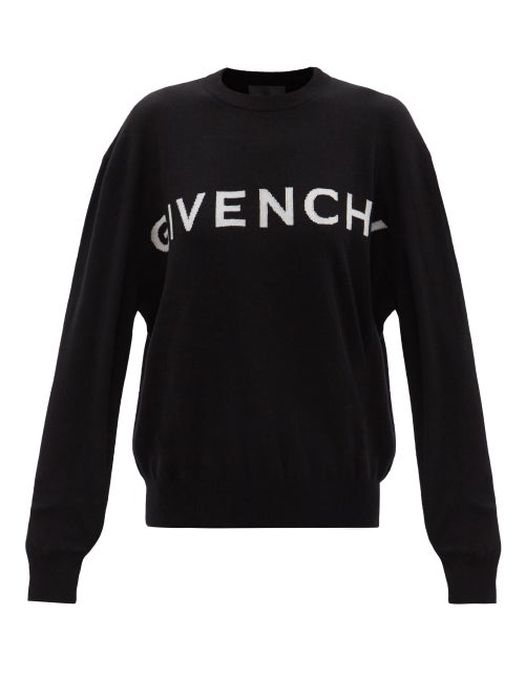 Givenchy - 4g-jacquard Cashmere Sweater - Womens - Black