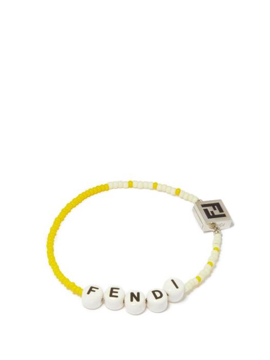 Fendi - Logo-beaded Bracelet - Mens - Multi