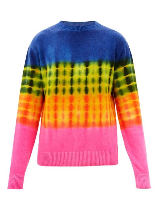 The Elder Statesman - Half Light Tie-dye Cashmere Sweater - Mens - Pink Multi