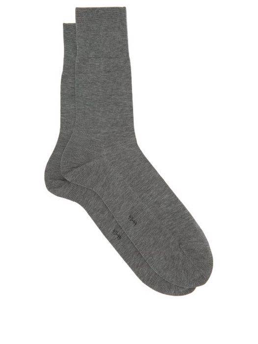 Falke - Tiago City Cotton-blend Socks - Mens - Grey