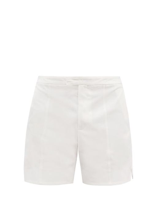 Jacques - Technical-twill Tennis Shorts - Mens - Ivory