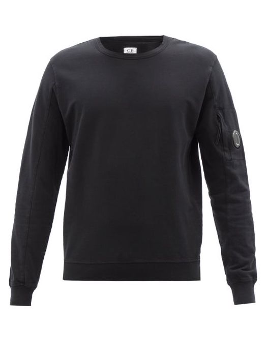 C.P. Company - Goggle-lens Cotton-jersey Sweatshirt - Mens - Black