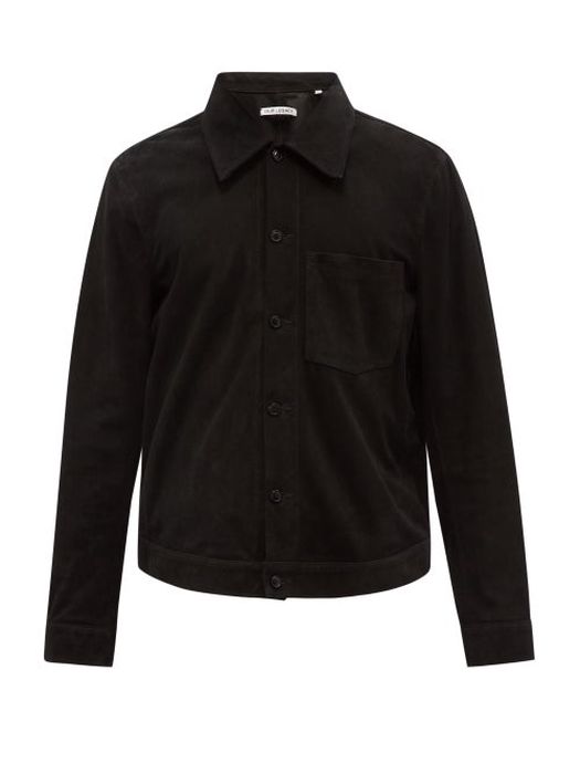 Our Legacy - Reincarnation Suede Overshirt - Mens - Black