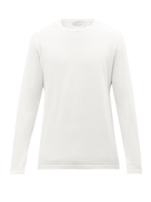 Gabriela Hearst - Owen Organic-cotton Jersey Long-sleeved T-shirt - Mens - Cream