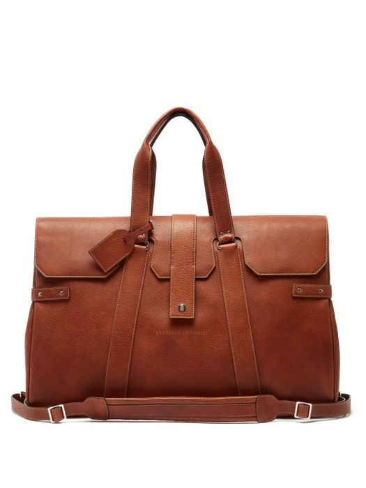 Brunello Cucinelli - Leather Holdall - Mens - Brown