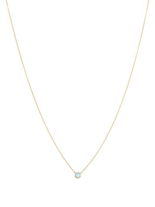 Diane Kordas - Evil Eye Diamond & 14kt Gold Necklace - Womens - Blue Gold
