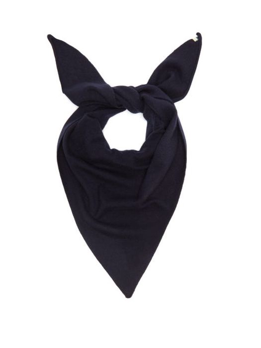 Extreme Cashmere - No.35 Stretch-cashmere Bandana - Womens - Navy