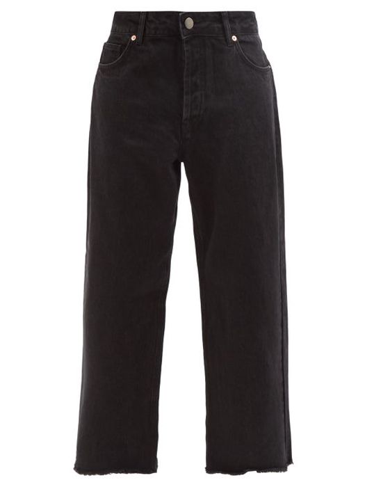 Raey - Gait Organic-cotton Super Wide-leg Jeans - Womens - Black