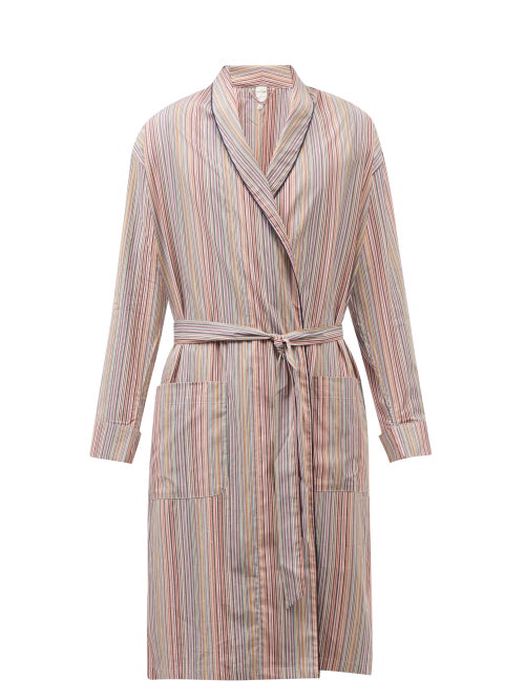Paul Smith - Signature Stripe Cotton Bathrobe - Mens - Multi