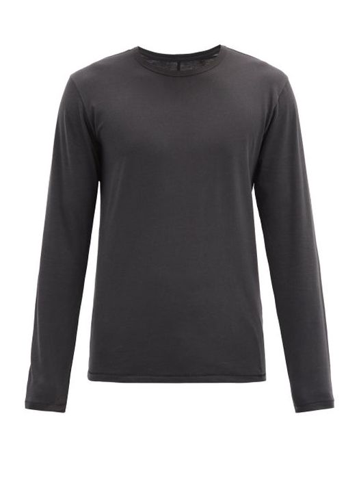 Rag & Bone - Base Organic-cotton Jersey Long-sleeved T-shirt - Mens - Black