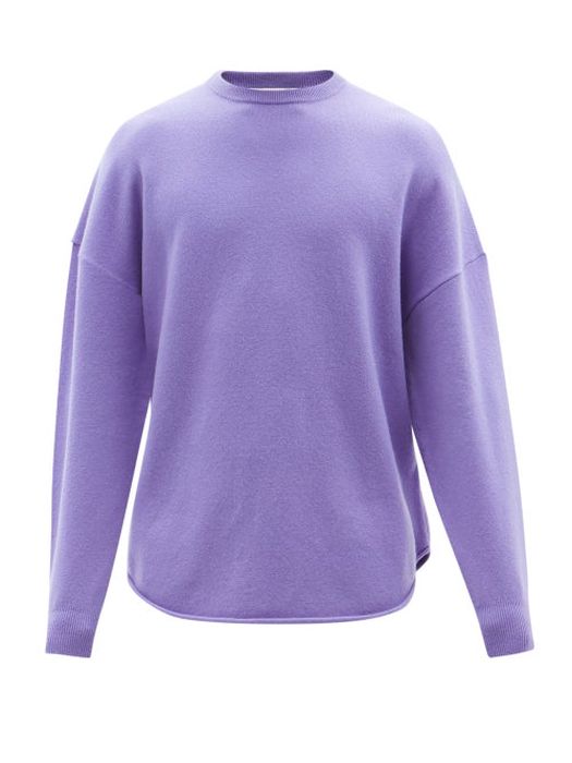 Extreme Cashmere - Crew Hop Stretch-cashmere Sweater - Mens - Purple