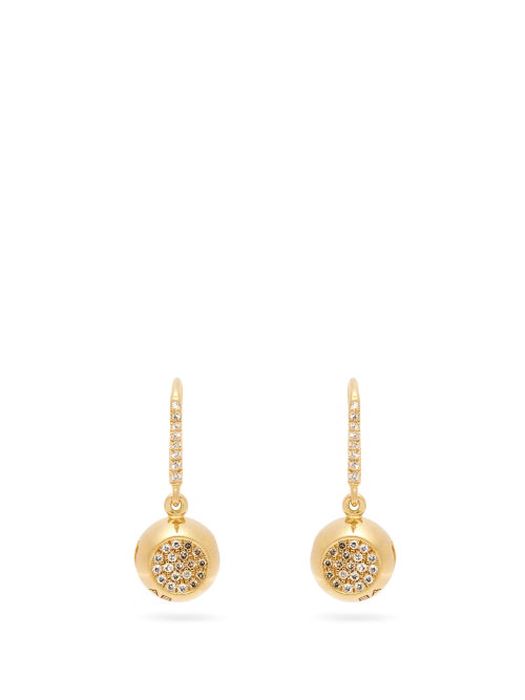 Aurélie Bidermann Fine Jewellery - 18kt Gold & Diamond Earrings - Womens - Gold