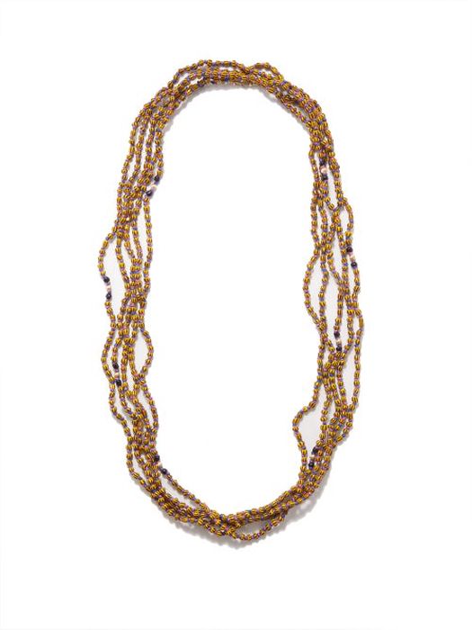 Marie Lichtenberg - Mauli Glass-bead Necklace - Mens - Black Multi