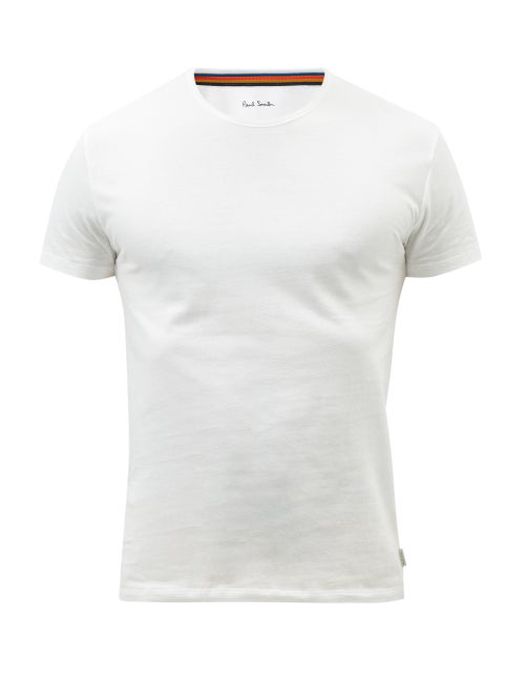 Paul Smith - Logo-tab Cotton-jersey T-shirt - Mens - White