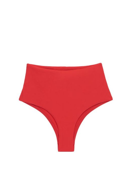 Casa Raki - Ana High-rise Bikini Briefs - Womens - Red