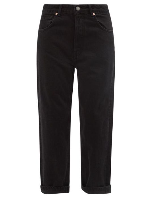 Raey - Dad Organic-cotton Baggy Boyfriend Jeans - Womens - Black
