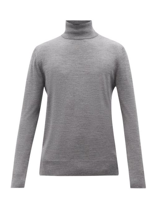Gabriela Hearst - Jermaine Roll-neck Merino-wool Sweater - Mens - Grey