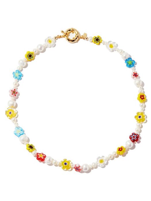 Éliou - Nana Millefiori Glass & Gold-filled Necklace - Mens - Multi