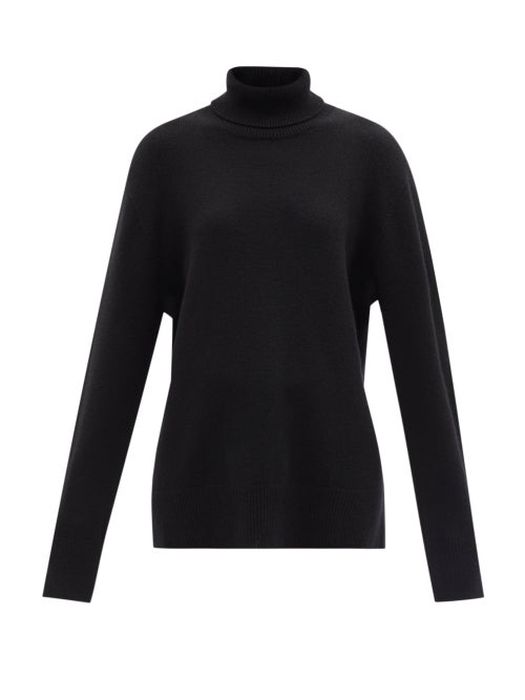 The Row - Stepny Wool-blend Roll-neck Sweater - Womens - Black